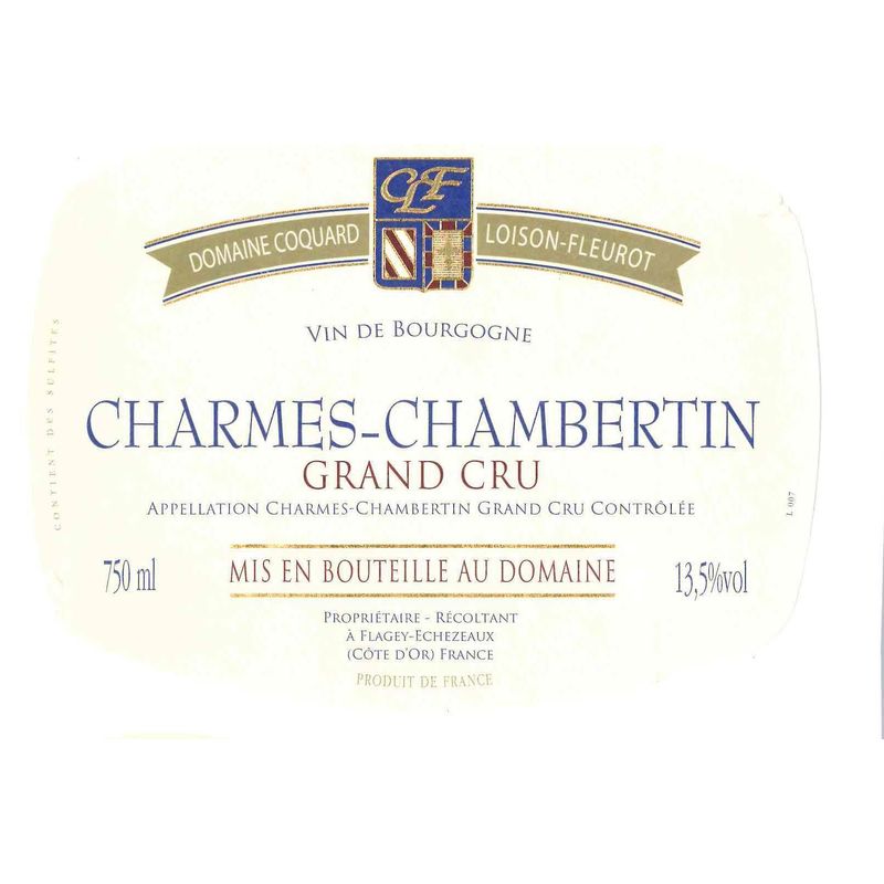 Domaine Coquard Loison Fleurot, Charmes Chambertin Grand Cru, 2022