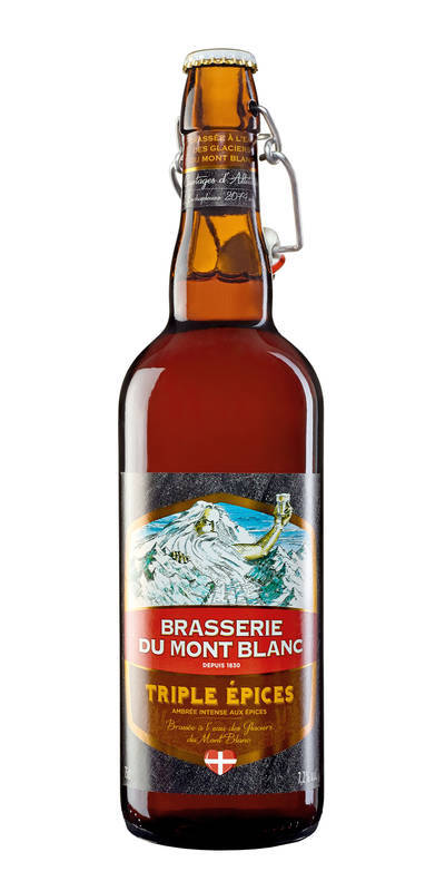 Bière Ambrée, Brasserie du Mont Blanc, Triple Epices, 75cl