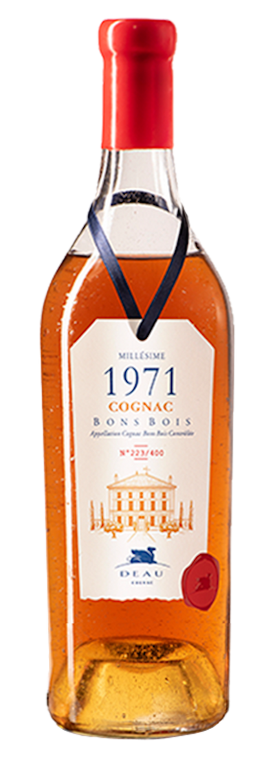 DEAU Cognac, Millésime 1971, Cru de Petite Champagne, 43% Alc/vol