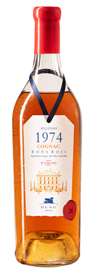 DEAU Cognac, Millésime 1974, Cru de Bons Bois, 43% Alc/vol