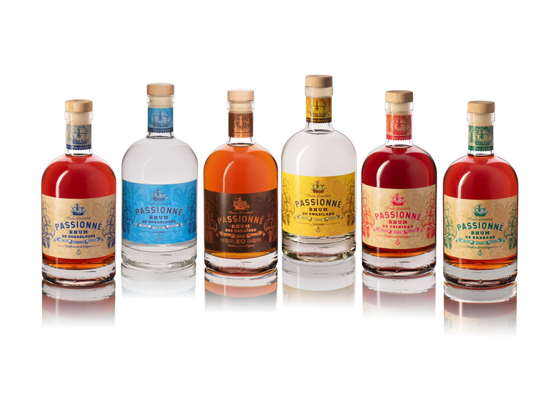 Rhum Passionné XO, Distillé aux Caraibes, Vieilli et embouteillé à Cognac, 70cl