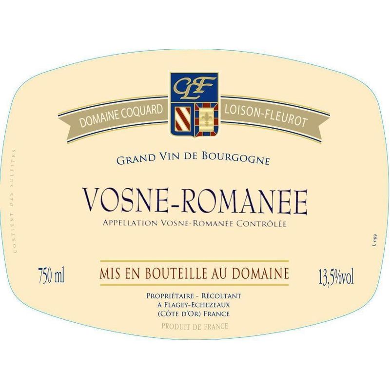 Domaine Coquard Loison Fleurot, Vosne Romanée, 2022