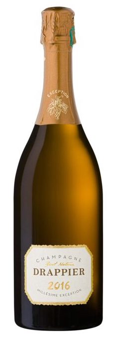 Champagne Drappier, Brut Nature, Millesime Exception, Millésimé 2016