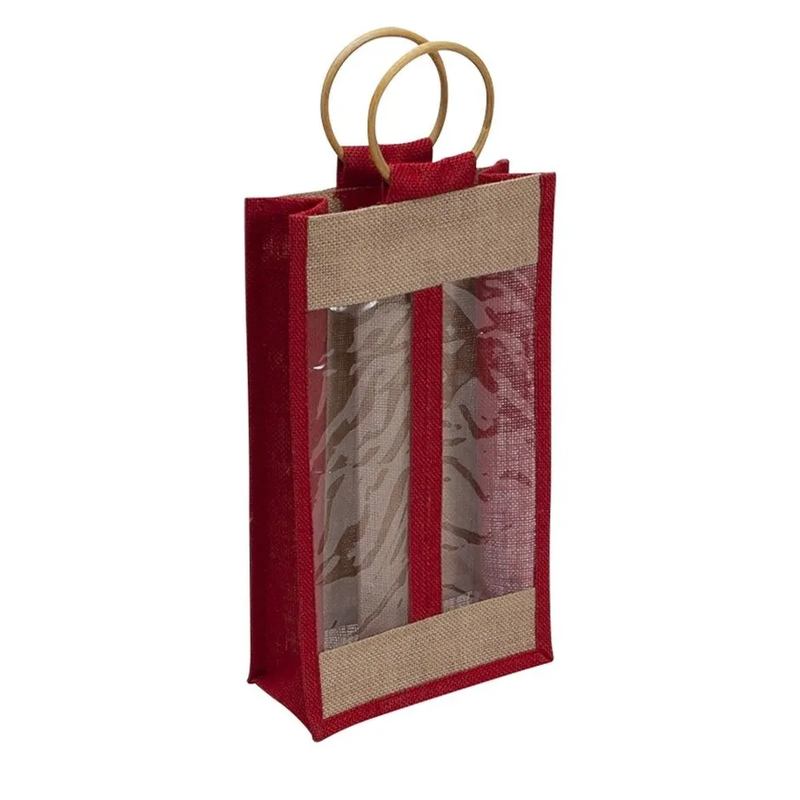 Sac Jute 2 bouteilles