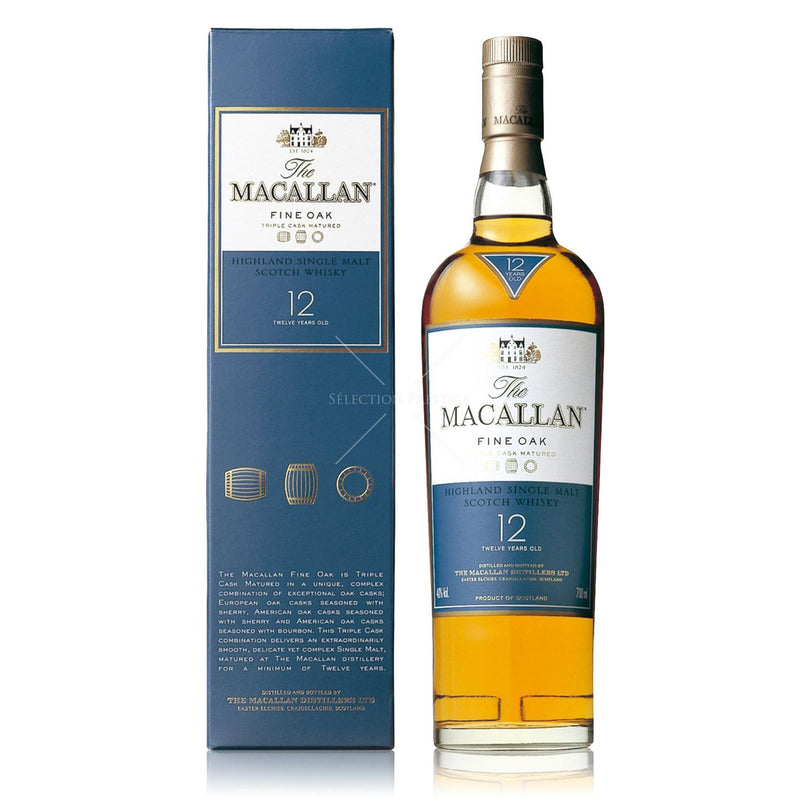 Whisky Macallan, Fine Oak 12 Years, 40%, Speyside, Ecosse