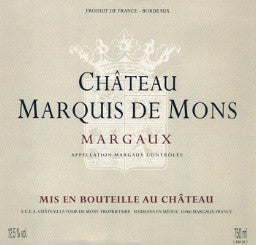 Marquis de Mons, Margaux, 2010