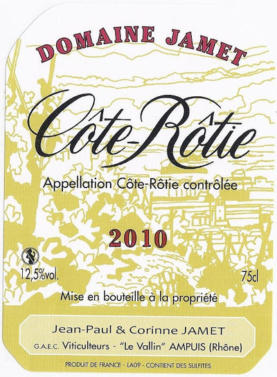 Domaine Jamet, Cote Rotie, 2012