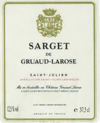 Sarget de Gruaud Larose, Saint Julien, 2016