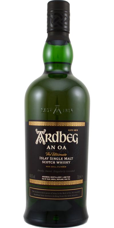 Whisky Ardbeg, On Oa, 70cl Islay, Ecosse