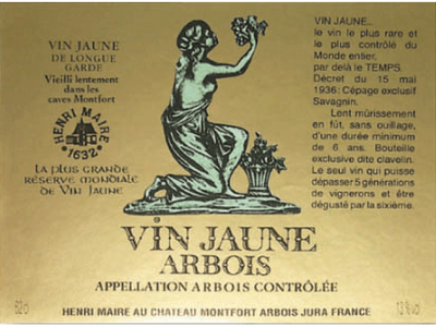 Henri Maire, Vin Jaune, Arbois, 1989