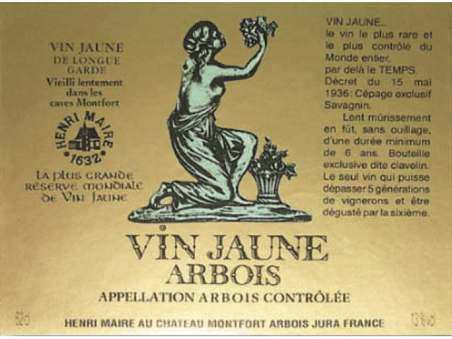 Henri Maire, Vin Jaune, Arbois, 1989