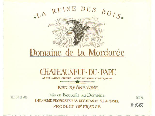 Domaine de La Mordorée, Cuvée de la Reine des Bois, Chateauneuf-du-Pape, 1999