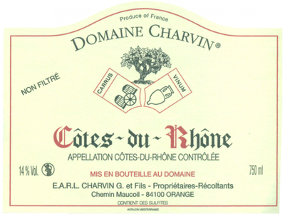 Domaine Laurent Charvin, Cotes-du-Rhone, 2019