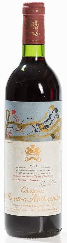 Chateau Mouton Rothschild, 1er Grand Cru Classé, 1981