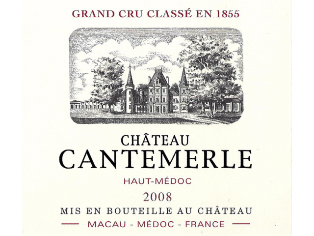 Chateau Cantemerle, Haut-Médoc, 2016