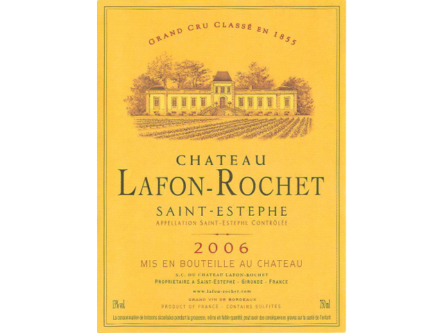 Chateau Lafon Rochet, 300 cl "Double Magnum", 2014