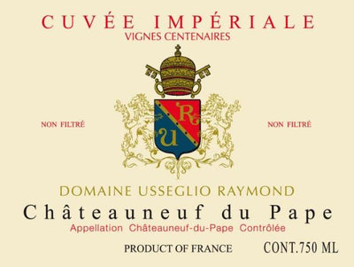 Domaine Raymond Usseglio, "Cuvée Impériale" Vignes Centenaires, Châteauneuf-du-Pape, 2010