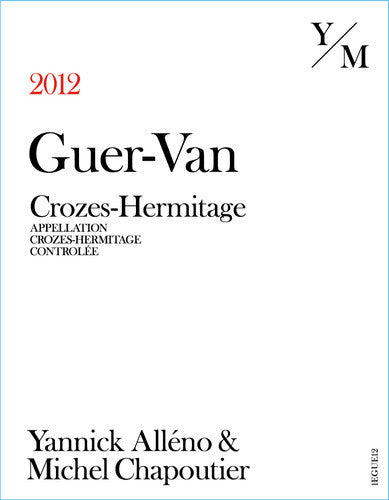 Chapoutier & Alleno, Guer Van, Crozes Hermitage, 2013, "Magnum" 150cl
