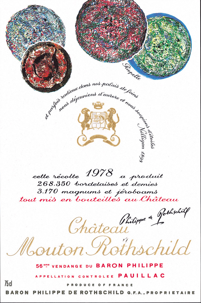 Chateau Mouton Rothschild, 1er Grand Cru Classé, 1978