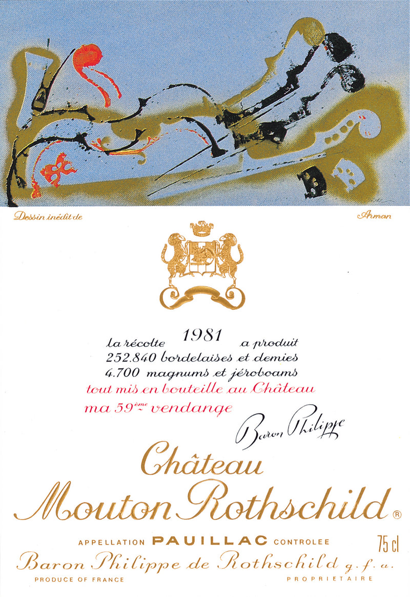 Chateau Mouton Rothschild, 1er Grand Cru Classé, 1981