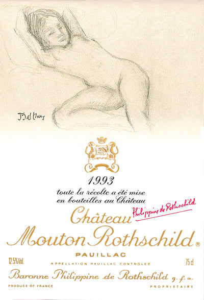 Chateau Mouton Rothschild, 1er Grand Cru Classé, 1993