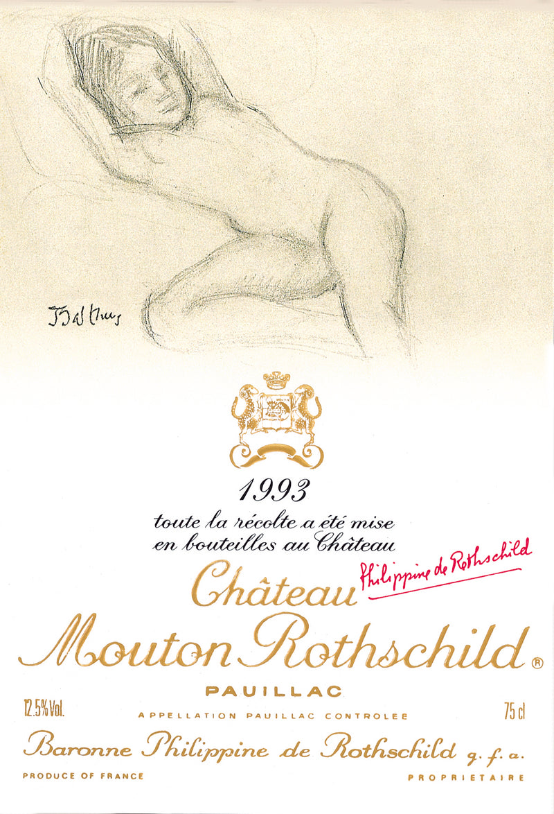 Chateau Mouton Rothschild, 1er Grand Cru Classé, 1993