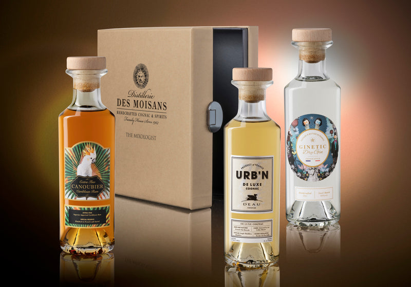 Coffret Mixologist, GINETIC Gin, CANOUBIER Rum, URB&