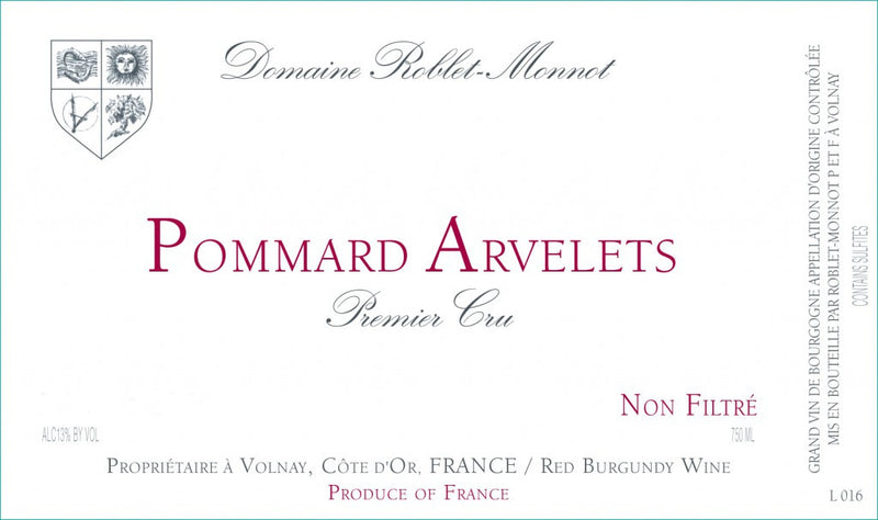 Domaine Roblet Monnot, "Les Arvelets", Pommard Premier Cru, 2006