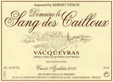 Domaine le Sang des Cailloux, "Cuvée Azalais", 2012