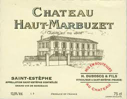 Chateau Haut Marbuzet, Saint Estephe, 2015