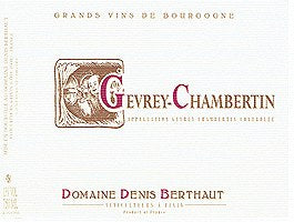 Domaine Denis Berthaut, Gevrey Chambertin, 2016