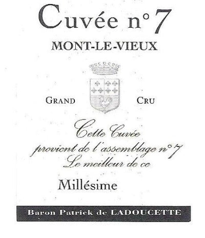 Mont le Vieux Cuvée N°7, Tartegnin Blanc,  La Cote AOC, 2015