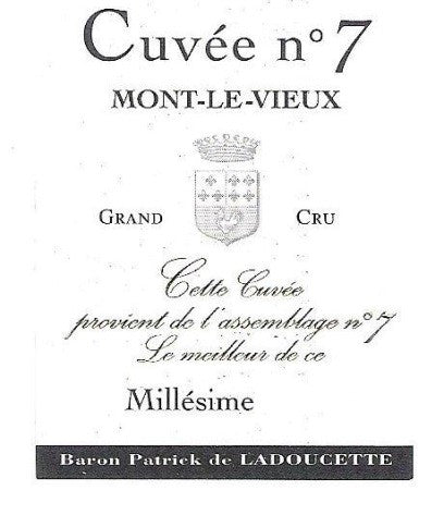 Mont le Vieux Cuvée N°7, Tartegnin Blanc,  La Cote AOC, 2015