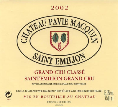 Chateau Pavie Macquin, Saint Emilion Grand Cru Classé, 2004