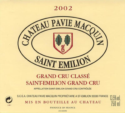 Chateau Pavie Macquin, Saint Emilion Grand Cru Classé, 2012