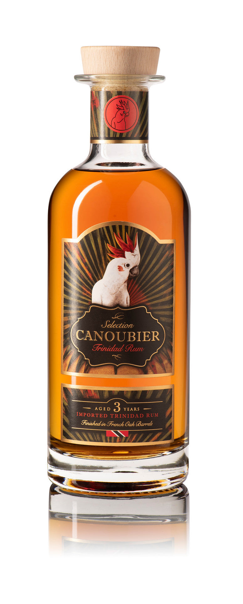 RHUM CANOUBIER 3 Ans, Distillé à Trinidad et Tobaggo, Vieilli et embouteillé à Cognac, 70cl