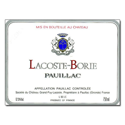 Chateau Lacoste Borie, Pauillac, 2016