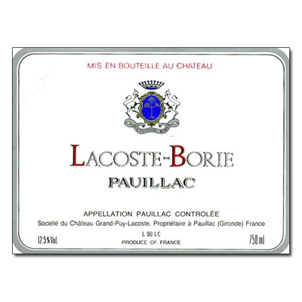 Chateau Lacoste Borie, Pauillac, 2014