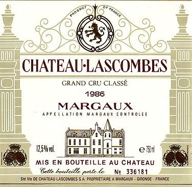 Chateau Lascombes, Margaux, 1978