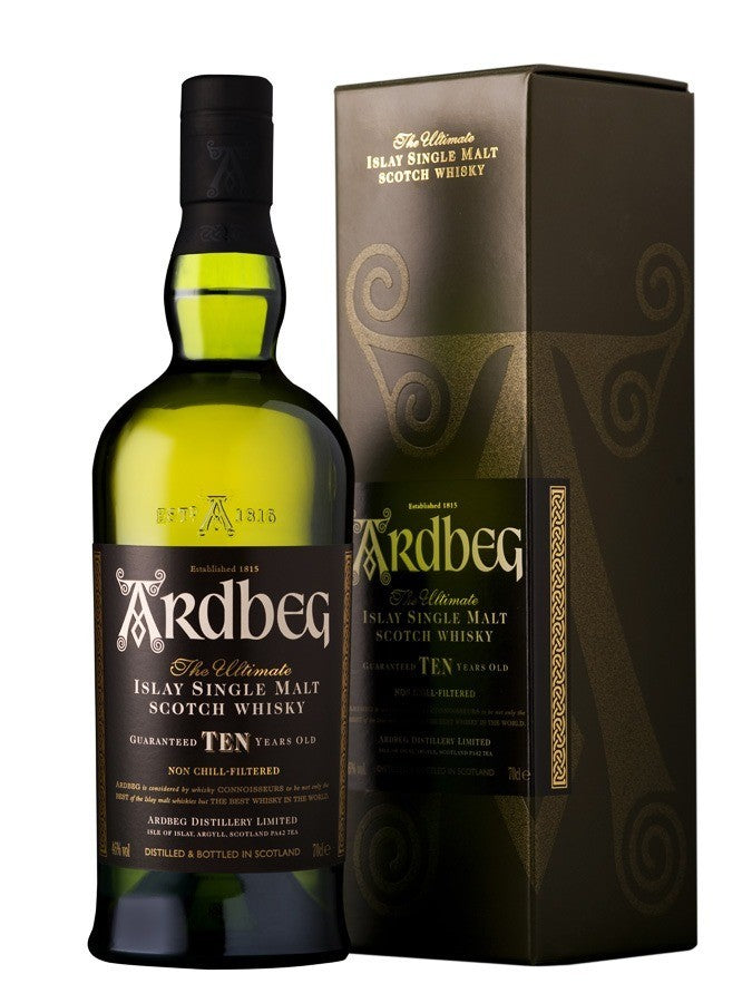 Whisky Ardbeg 10 years old, 46°, 70cl Islay, Ecosse