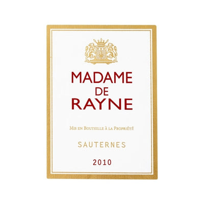 Madame de Rayne, Sauternes 1er Grand Cru Classé, 2011