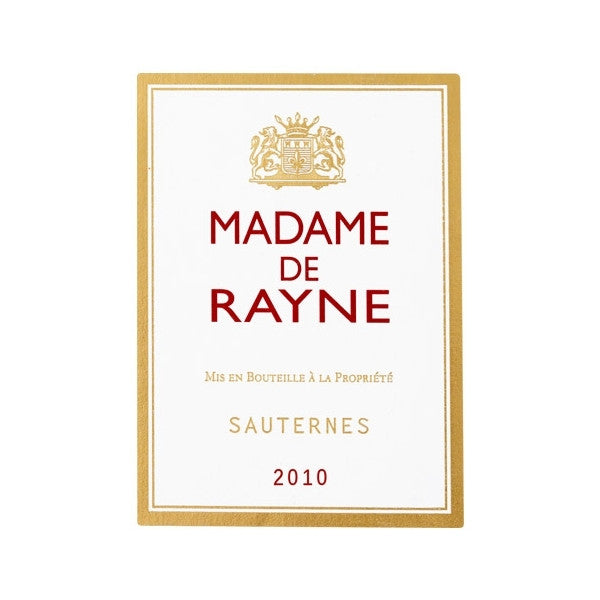 Madame de Rayne, Sauternes 1er Grand Cru Classé, 2011