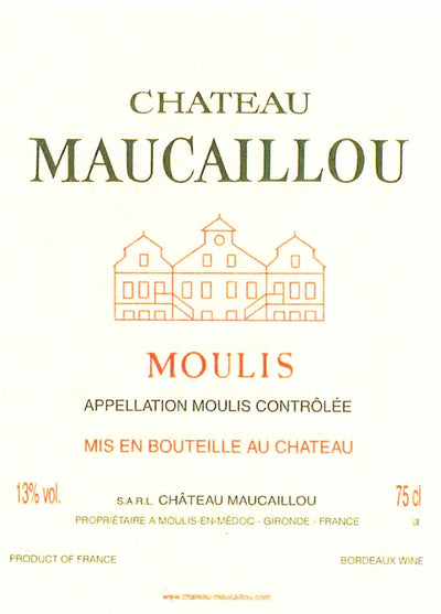 Chateau Maucaillou, Moulis, 2016
